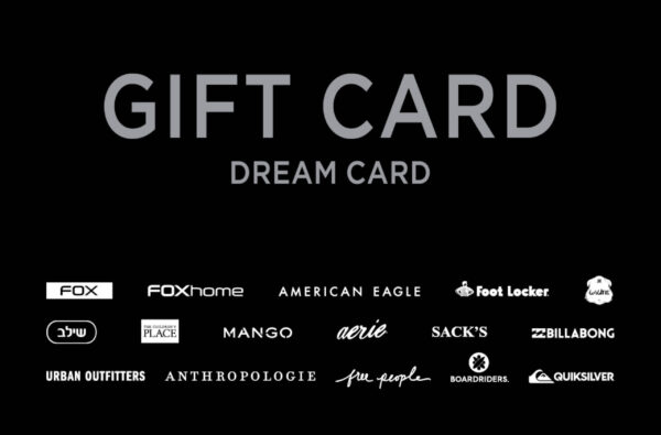 GIFT CARD - DREAM CARD בשווי 100 ₪